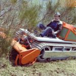 1978_Ralf Zimmermann auf einer der ersten Mähraupen RM 40