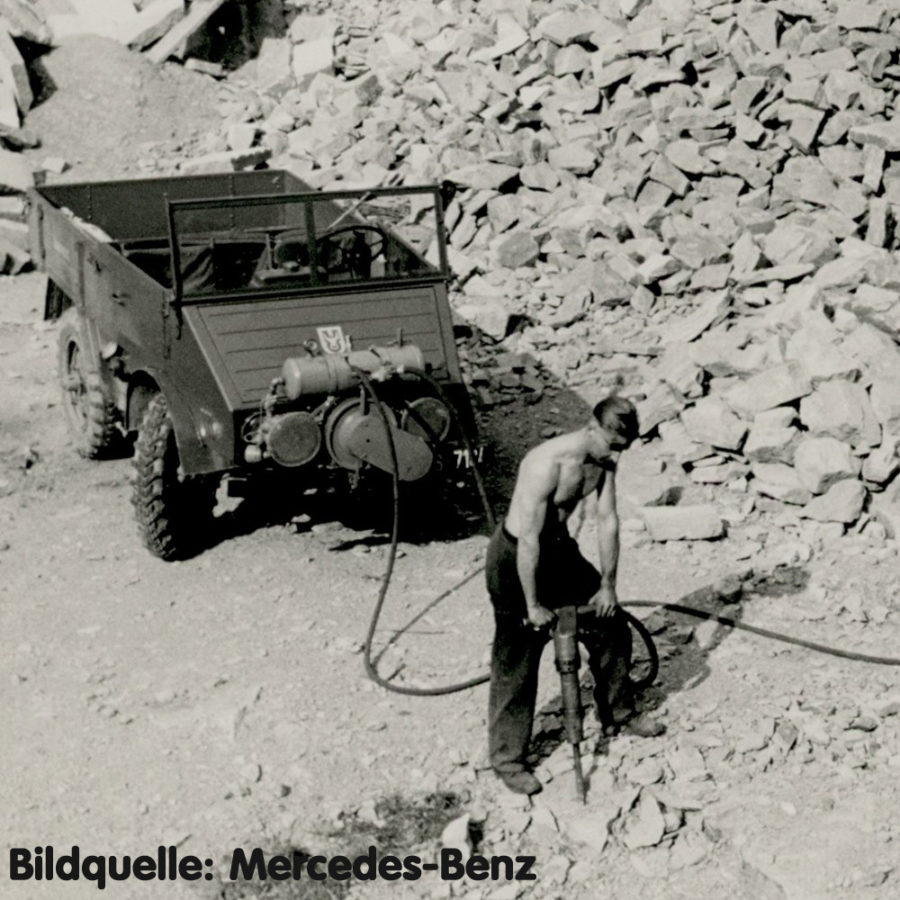 Unimog im Steinbruch